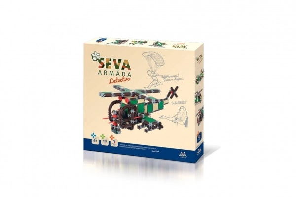 Bouwset SEVA ARMÁDA Luchtmacht kunststof 511 stukken in doos 35x33x5cm