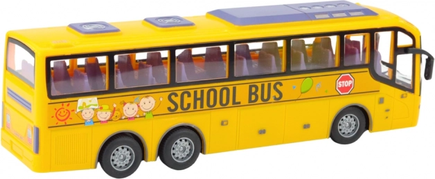 Racende gele schoolbus RC 1:30 met afstandsbediening