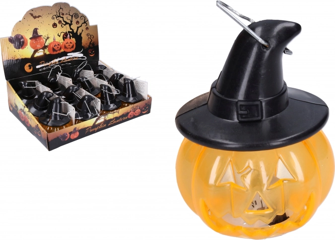lichtgevende Halloween-pompoen 8,5 × 6,5 cm