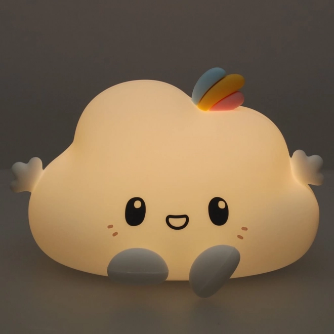 Siliconen nachtlampje voor kinderen in de vorm van wolken RGB