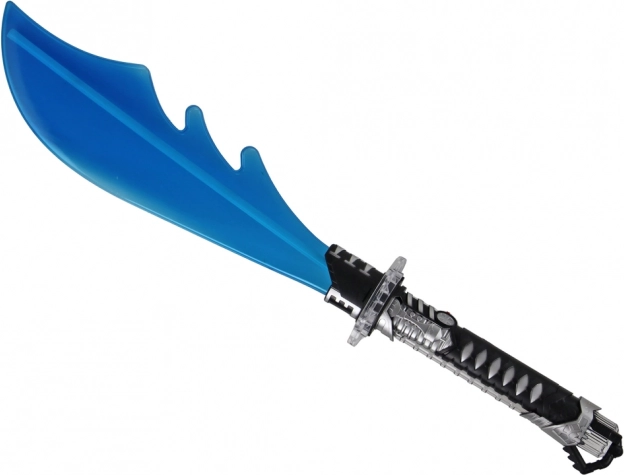 Lichtgevende blauwe machete voor kinderen op batterijen