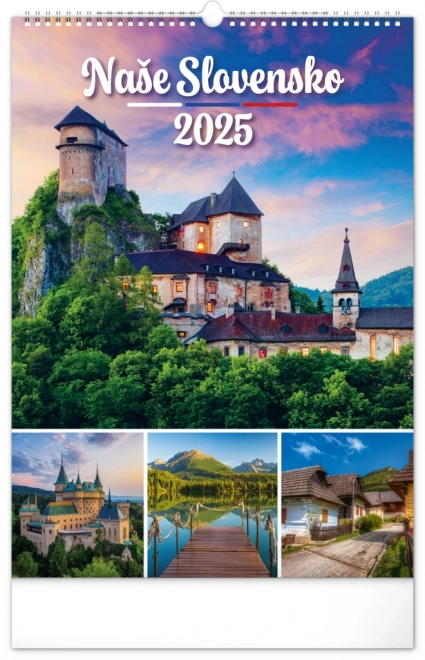Wandkalender Ons Slowakije 2025, 33 × 46 cm