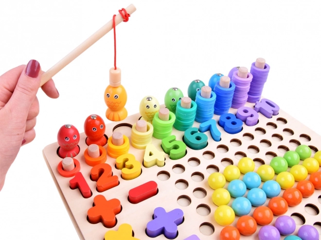 Houten educatieve bouwpakket Wiskunde