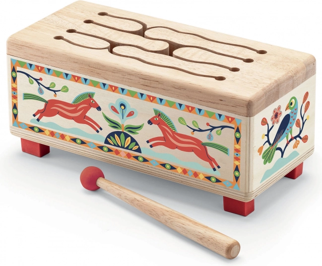 Djeco houten trommel
