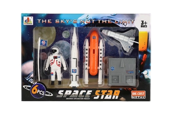 Ruimtespeelgoed - set astronauten en spaceshuttle