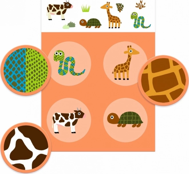 DJECO Loto in doosje - Dierenkleding