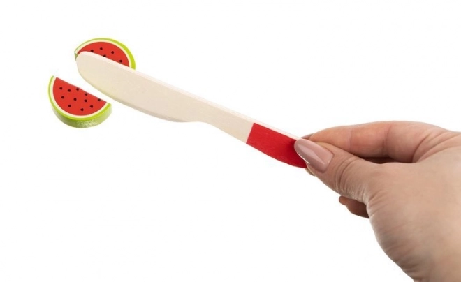Houten educatief speelgoed met cijfers en fruit
