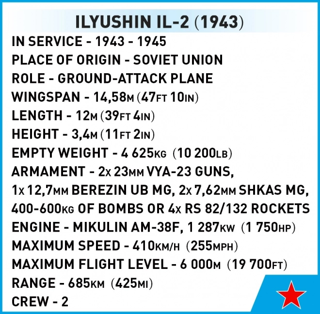 Bouwpakket Historische Collectie WWII Ilyushin Il-2 1943