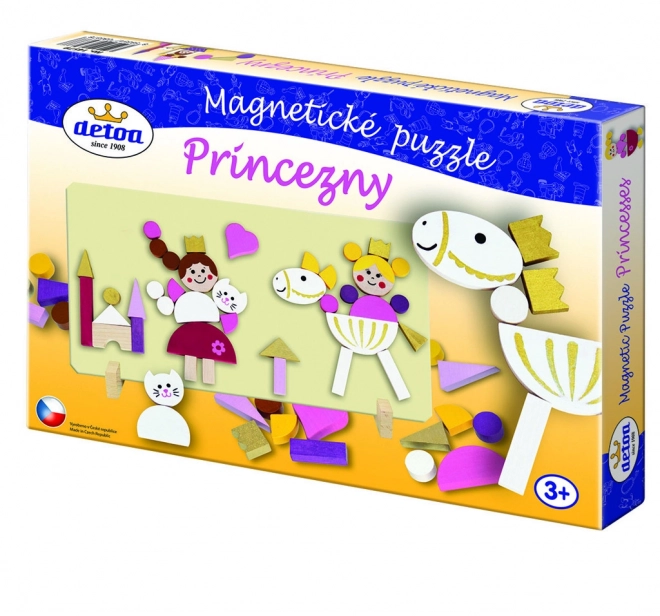 Magneetpuzzel Prinsessen in doos 33x23x3,5cm