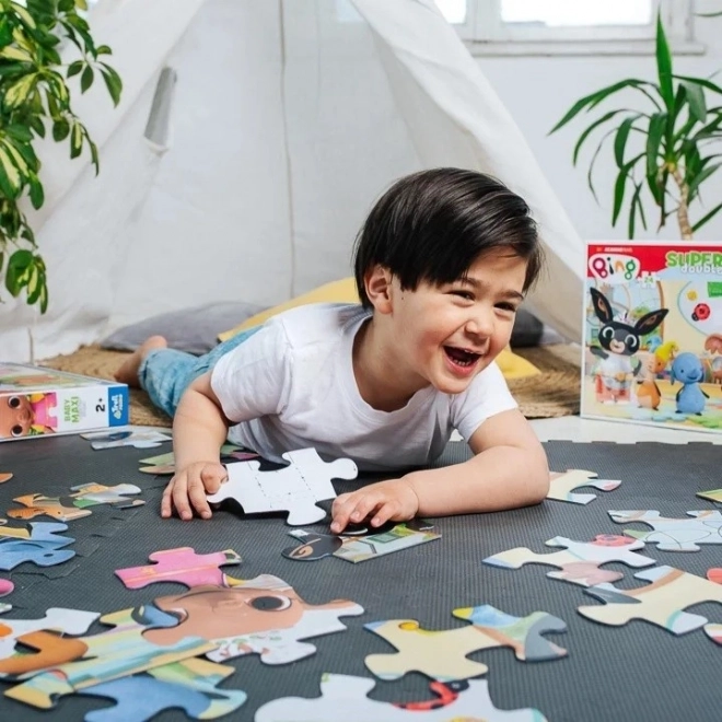 Grote puzzel Vrolijke dag met Bing