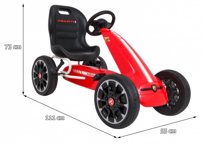 Gokart gelicenseerd ABARTH rood