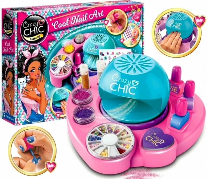 Set voor avontuurlijke nagels Crazy Chic