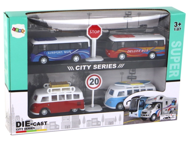 Complete set met verkeerselementen