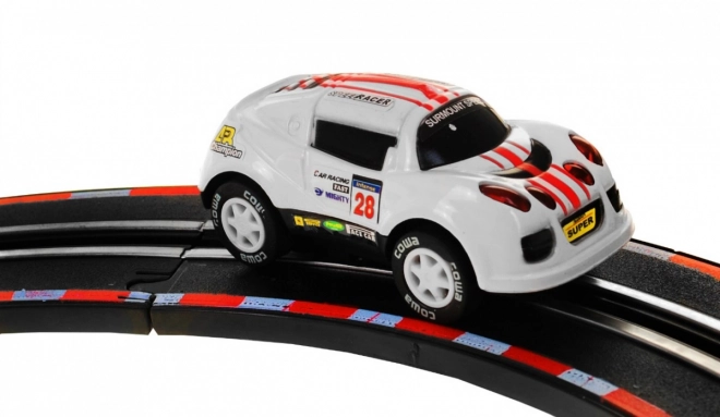 Elektrische Trein Racetrack 2-in-1 voor kinderen 6+ met afstandsbediening + locomotieven + wagons + autootjes