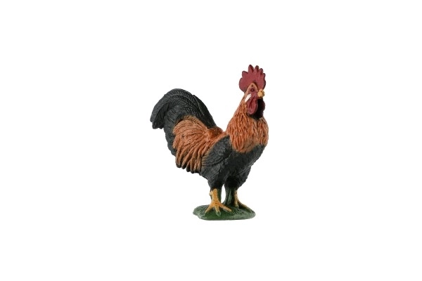 Plastic figuurtje haan 5cm
