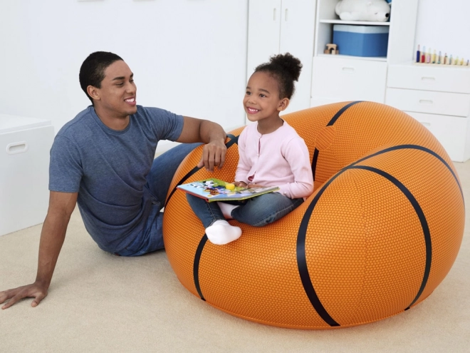 Opblaasbare kinderstoel basketbalbal