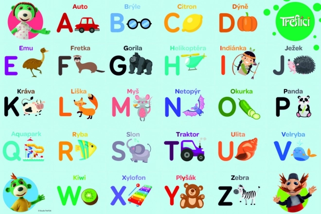 Educatieve puzzel 30 - Treflíci leren het alfabet
