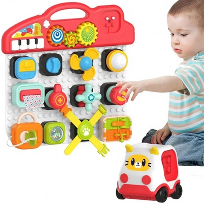 Woopie Montessori Kinder Manipulatief Paneel Kleurrijk Actief Paneel