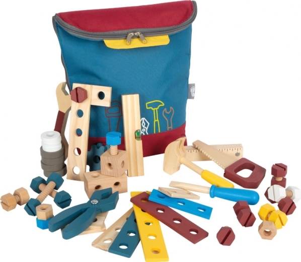 Kinderrugzak met houten gereedschap SMALL FOOT Workshop