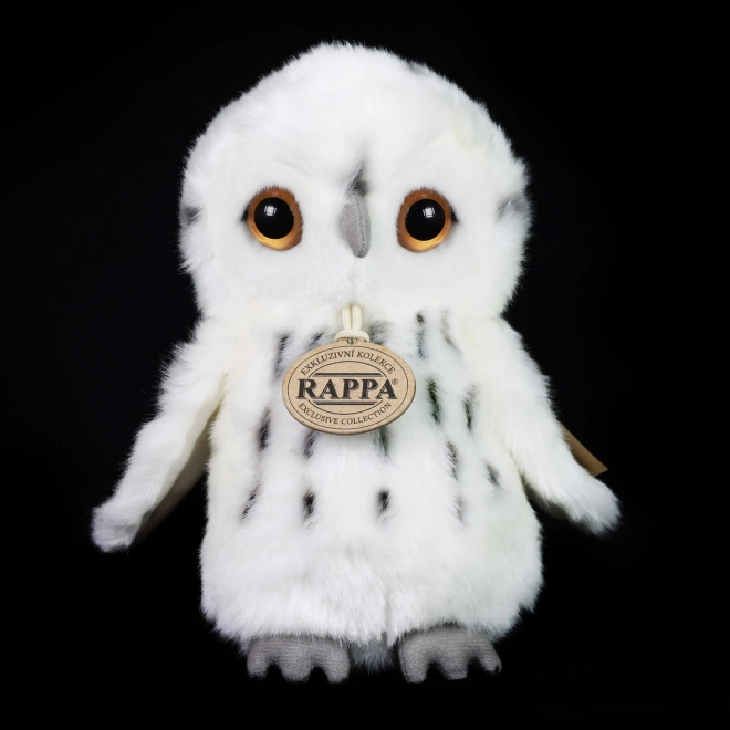 Rappa Pluchen uil wit 18 cm ECO-VRIENDELIJK