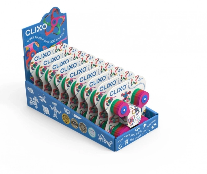 Ontwerperspakket magnetische blokken Clixo, zwart