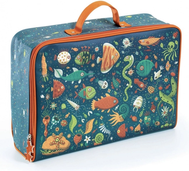 DJECO Kindertextielen koffer - vissen
