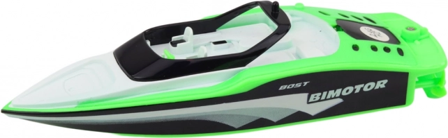 Groene op afstand bestuurbare motorboot