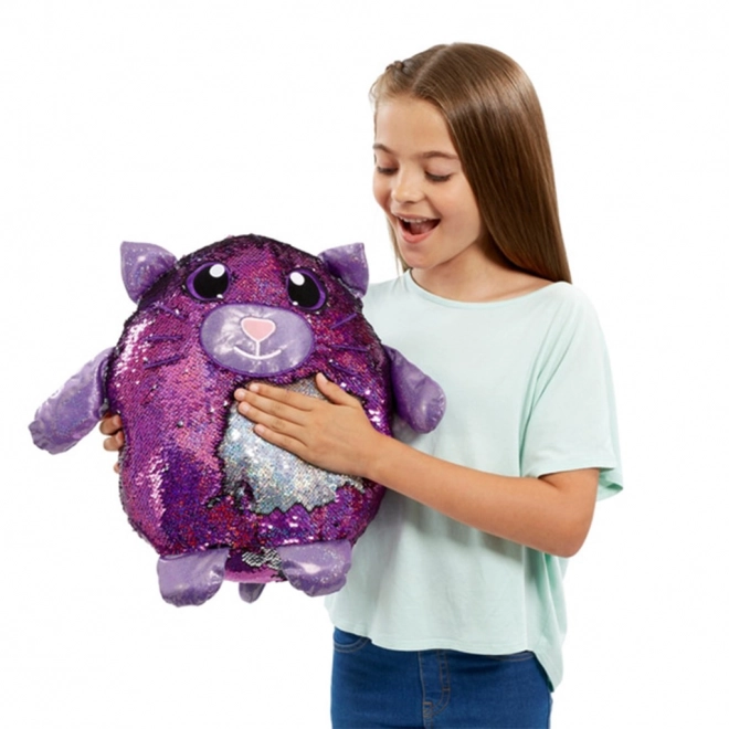 Grote mascotte met pailletten Cekinusie Shimmeez 36 cm mix 8 patronen