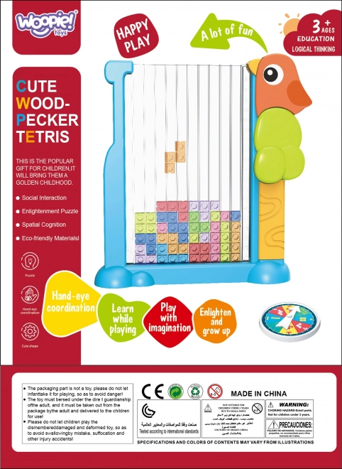 WOOPIE Educatief spel Tetris Kleurrijke Blokken