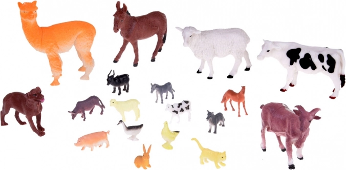 Rijke set met dieren en accessoires