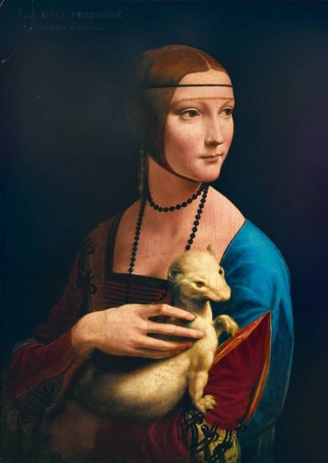 Bluebird puzzel Dama met de hermelijn 1000 stukjes