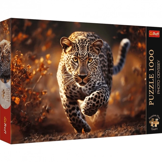 TREFL Puzzel Premium Plus Photo Odyssey: Wilde luipaard 1000 stukjes