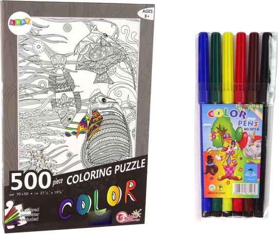 Kleurpuzzel 500 stukjes Oceaanvissen