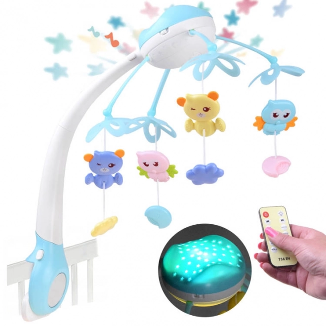 Baby mobiel met projector op afstandsbediening