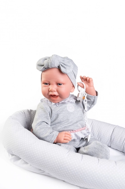 Antonio Juan 33228 CARLA - realistische pop baby met zacht stoffen lichaam - 42 cm