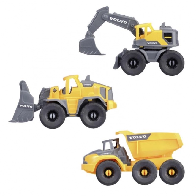 Bouwset VOLVO – 3 bouwmachines, 16 cm (1:36)