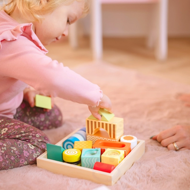 Houten sensorische blokken Classic World Montessori