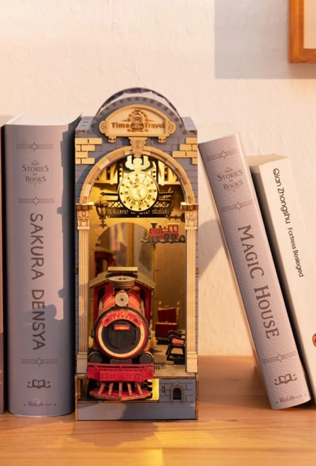 Boekensteun Tijdreizen met LED-verlichting