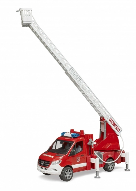 Brandweerwagen Mercedes-Benz Sprinter met ladder voor kinderen
