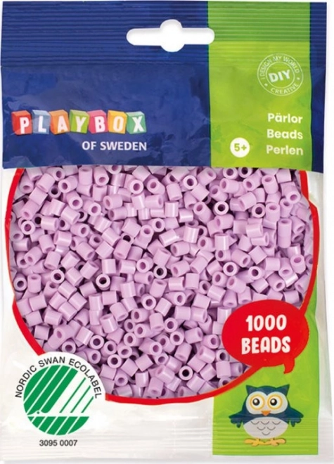 Strijkkralen pastel paars