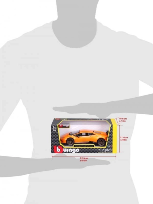 Lamborghini Huracan Performante oranje model 1:24