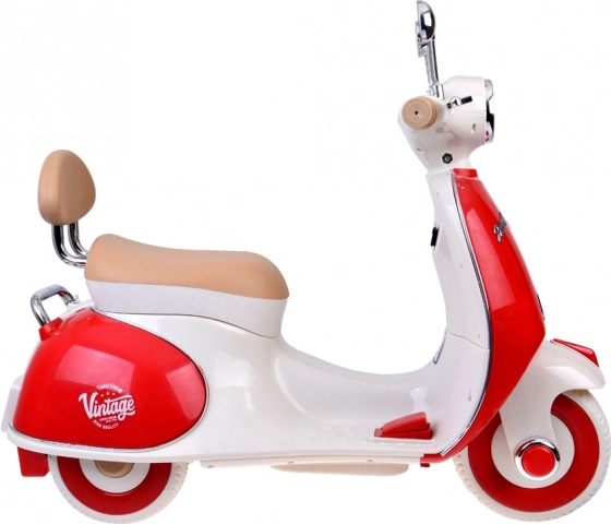 Klassieke elektrische kinderscooter oranje