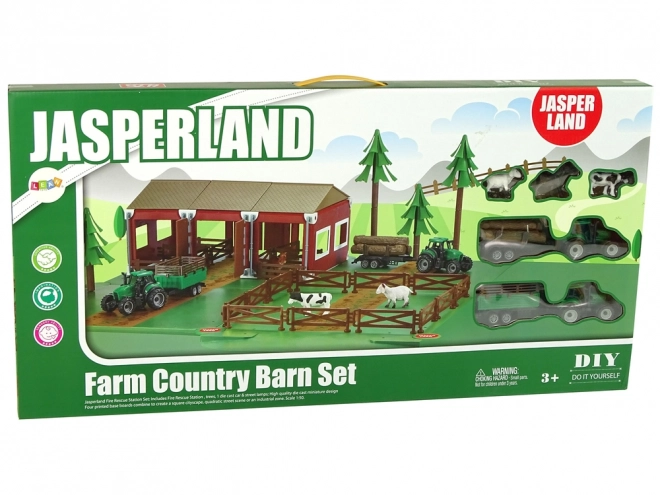 Boerderij Schuur Dieren Stalling Boerderij Twee Traktoren