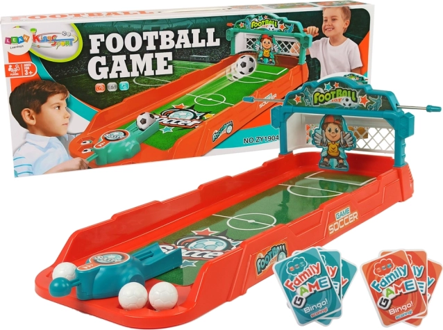 tafelvoetbal met lanceerder en scorekaarten voor kinderen