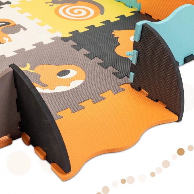 Educatieve schuim puzzelmat dieren 114 x 114 cm 25 stukken