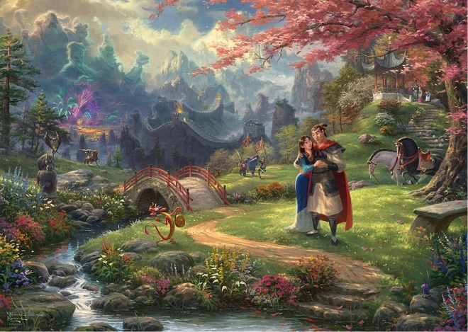 Puzzle SCHMIDT Mulan – Bloemen van de liefde, 1000 stukjes