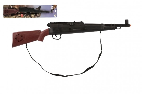 Klapperend plastic geweer/pistool 71 cm
