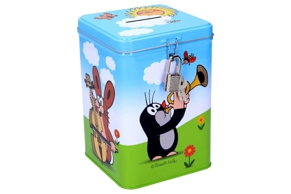 Grote blikken spaarpot met Molletje