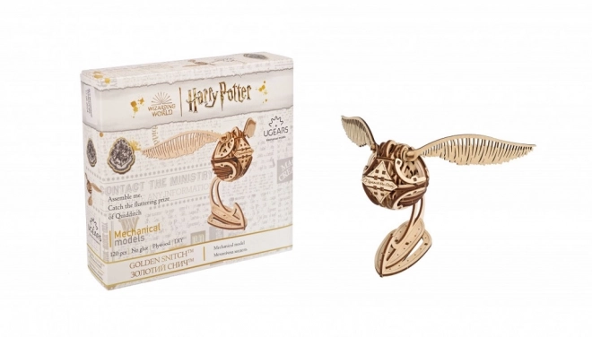 Ugears 3D houten mechanische puzzel Gouden Snaai, Harry Potter