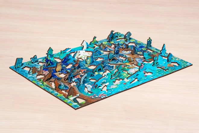 Houten puzzel magisch bos 500 stukjes